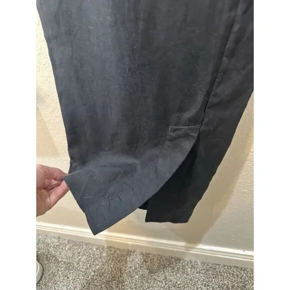 Athleta Linen Black Women's Pants - Picture 5 of 11